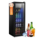 AXUTL 4.5 Cu.ft Glass Door Beverage Cooler