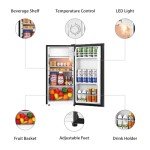 HAILANG 3.1 Cu.Ft Mini Fridge with Freezer