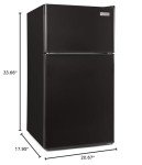 Igloo 3.2 Cu. Ft. Black Refrigerator with Freezer