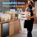 Anypro Compact Upright Mini Freezer with Drawers