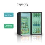 HAILANG 3.1 Cu.Ft Mini Fridge with Freezer