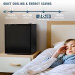 Manastin 1.7 Cu.Ft. Low Noise Mini Fridge