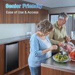Anypro Compact Upright Mini Freezer with Drawers