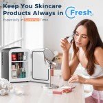 Portable Mini Fridge for Skin Care and Beverages