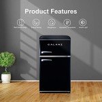 Galanz Retro Compact Mini Fridge with Freezer