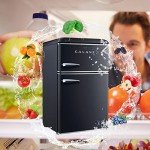 Galanz Retro Compact Mini Fridge with Freezer