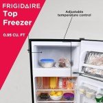 Frigidaire Retro Mini Fridge Freezer Combo, Black