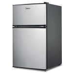 Midea 3.1 cu ft Compact Stainless Steel Refrigerator