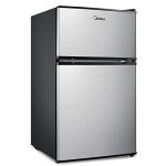 Midea 3.1 cu ft Compact Stainless Steel Refrigerator