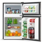 Midea 3.1 cu ft Compact Stainless Steel Refrigerator