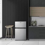 Midea 3.1 cu ft Compact Stainless Steel Refrigerator