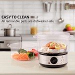 OVENTE 2-Tier Electric Food Steamer - 5 Quart