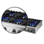Forno Cossato 48" Gas Rangetop with 8 Burners