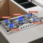 Empava 36" Gas Cooktop with 5 Burners