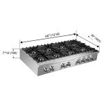 Forno Cossato 48" Gas Rangetop with 8 Burners