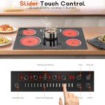 Nefaracy 30" 5-Burner Electric Cooktop with Timer