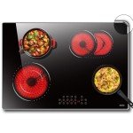 30-Inch Electric Cooktop with 4 Burners