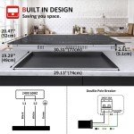 30-Inch Built-In Electric Cooktop with 4 Burners