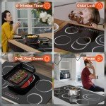 Nefaracy 30" 5-Burner Electric Cooktop with Timer