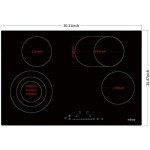 30-Inch Built-In Electric Cooktop with 4 Burners