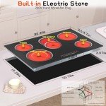 Nefaracy 30" 5-Burner Electric Cooktop with Timer