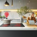 TOPWISH 4 Burner Touch Control Electric Cooktop
