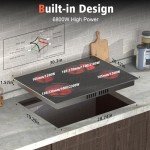 30-Inch Electric Cooktop with 4 Burners