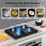 Thermomate 30" Gas Cooktop with 4 Power Burners