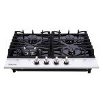 24-Inch Gas Cooktop with 5 Burners and Glass Top