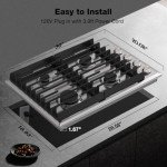 Thermomate 30" Gas Cooktop with 4 Power Burners