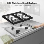 Thermomate 30" Gas Cooktop with 4 Power Burners