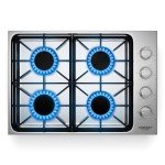 COSTWAY 30-Inch Stainless Steel Gas Cooktop