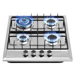 24" Gas Cooktop with 4 Burners and Conversion Kit