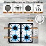 COSTWAY 30-Inch Stainless Steel Gas Cooktop