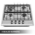 24" Gas Cooktop with 4 Burners and Conversion Kit