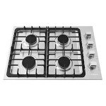COSMO 30" Stainless Steel Gas Cooktop with 4 Burners