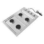 COSMO 30" Stainless Steel Gas Cooktop with 4 Burners