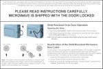 GE 1,200-Watt Microwave Oven with Auto Settings