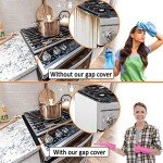 Extra Long Silicone Stove Counter Gap Covers - Set of 2