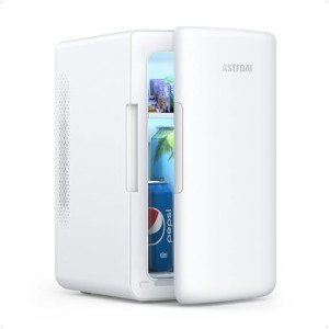 AstroAI Portable Mini Fridge for Cosmetics - Beige