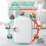 CROWNFUL 4L Portable Mini Fridge - Cooler & Warmer