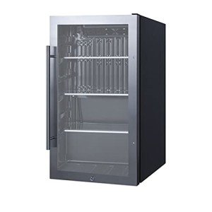Summit Indoor/Outdoor Beverage Cooler with Lock