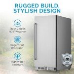NewAir 15" Outdoor Beverage Refrigerator - Weatherproof Design