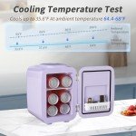 YASHE 4L Mini Makeup Fridge - Purple