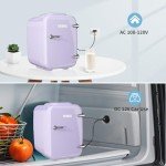 YASHE 4L Mini Makeup Fridge - Purple