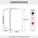 Simple Deluxe 4L Mini Fridge for Skincare & Drinks