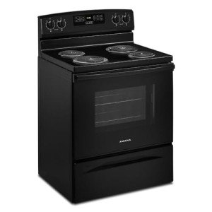 Amana 30" 4.8 cu. ft. Black Electric Range