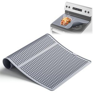 Heat Resistant Electric Stove Cover - 28x20" Grey