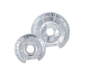 50-Pack Disposable Foil Burner Covers for Stoves