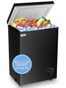 WANAI 3.5 Cu.Ft Compact Chest Freezer